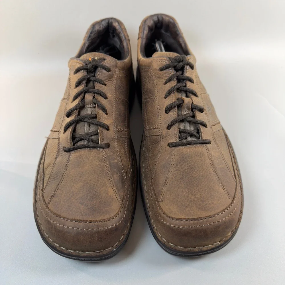 Merrell World‎ Era Mens 14 Casual Oxfords Dark Earth Brown Black Lace Up Leather